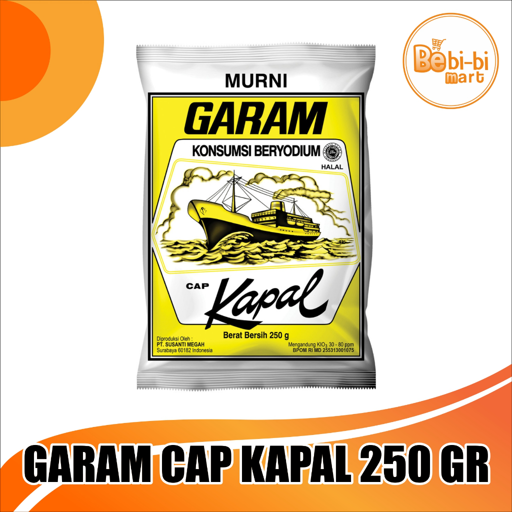 

Promo garam cap kapal murni 250 gr Diskon Saat Live