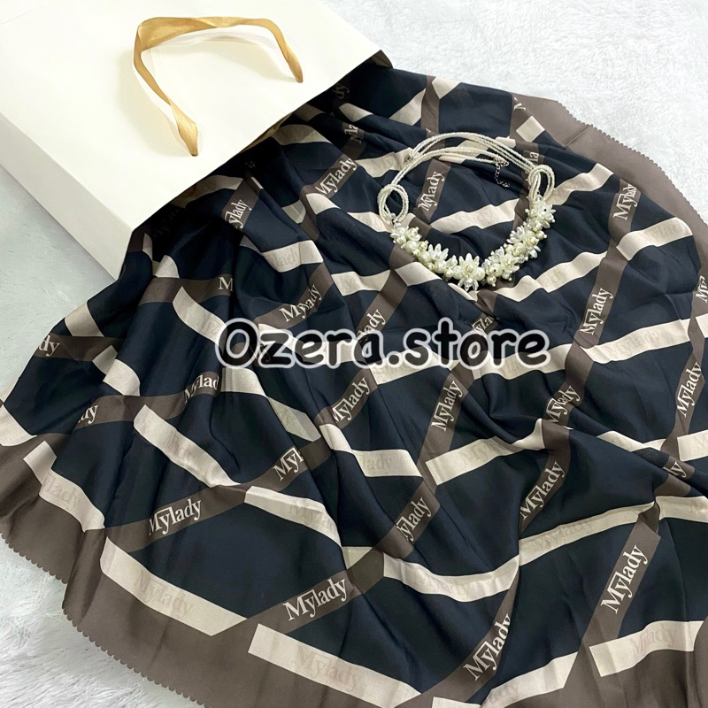 Hijab Segiempat Motif Mylady/Voal Motif Segiempat Mylady