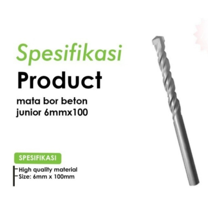 Mata Bor Beton 6mm Mata Bor Joran Drill Tembok