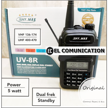 HT SKYMAX UV 8R UV8R DUALBAND GARANSI RESMI HT SKY MAX UV 8R UV8 R UV8R