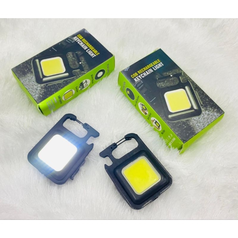 SENTER MINI GANTUNGAN KUNCI LED COB LAMPU CAS USB MAGNET