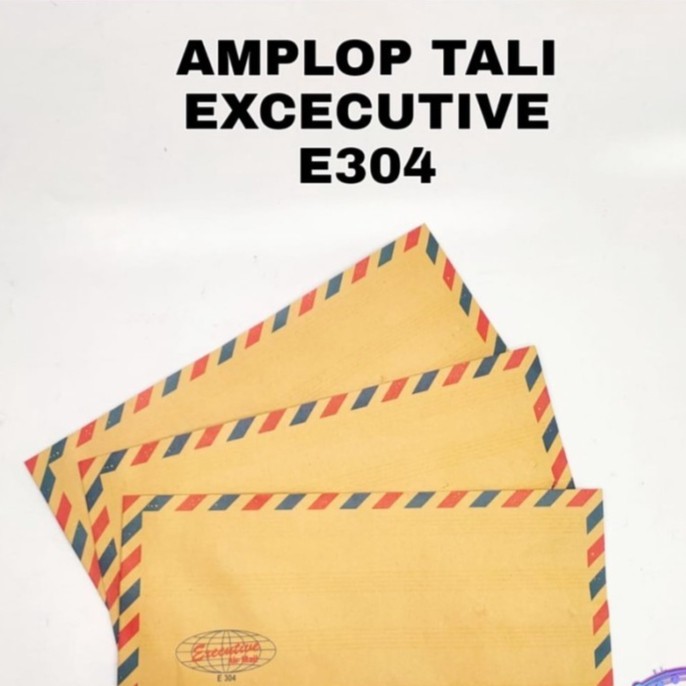 

Amplop Coklat EXECUTIVE 304 Airmail Tali [1 Pack]