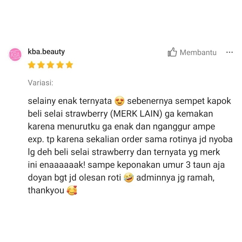 

SELAI STAWBERRY SEHAT GLUTEN FREE NO REFINED SUGAR / HEALTHY STRAWBERRY JAM WITH HONEY Dairy Free