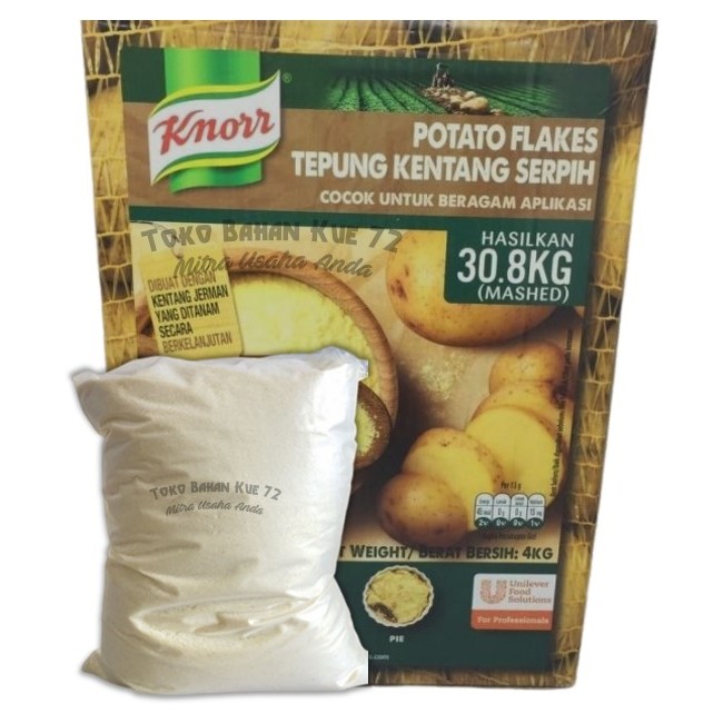 

[R] Knorr Potato Flakes 250gr (dari kemasan 4kg) Tepung Kentang Serpih