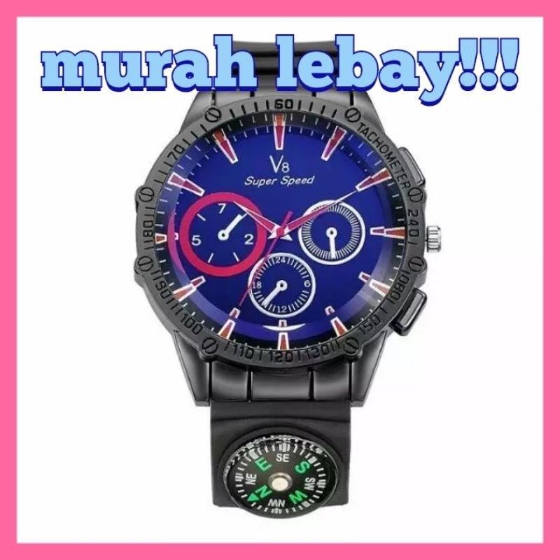 [Bigsale_Indonesia]Jam tangan Karet Pria Kompas