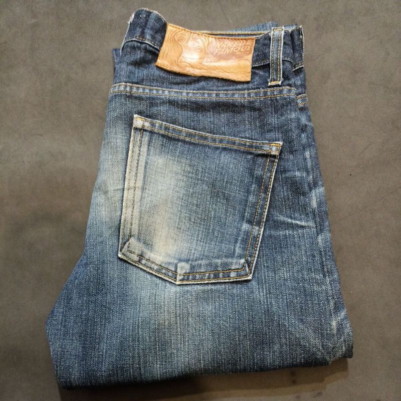 Celana Jeans Denim Second Bekas Branded Pl Naked Famous Size 30 Fit 32 Selvedge