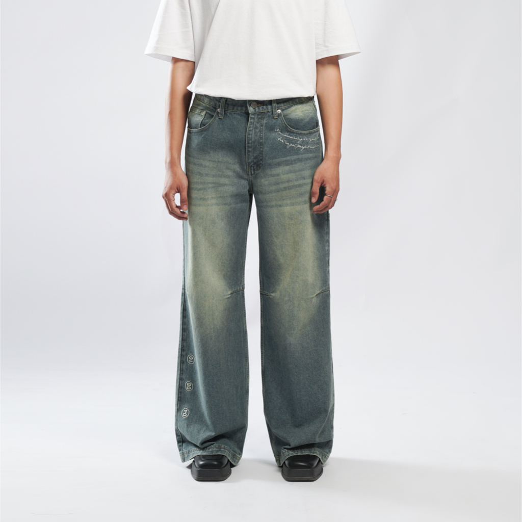 Amigos de Nimes - London Desert Wash - Wide Denim Jeans