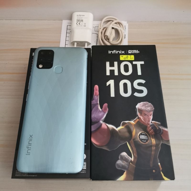 Infinix Hot 10S ram 4GB 64GB Bekas - Fullset Resmi - second