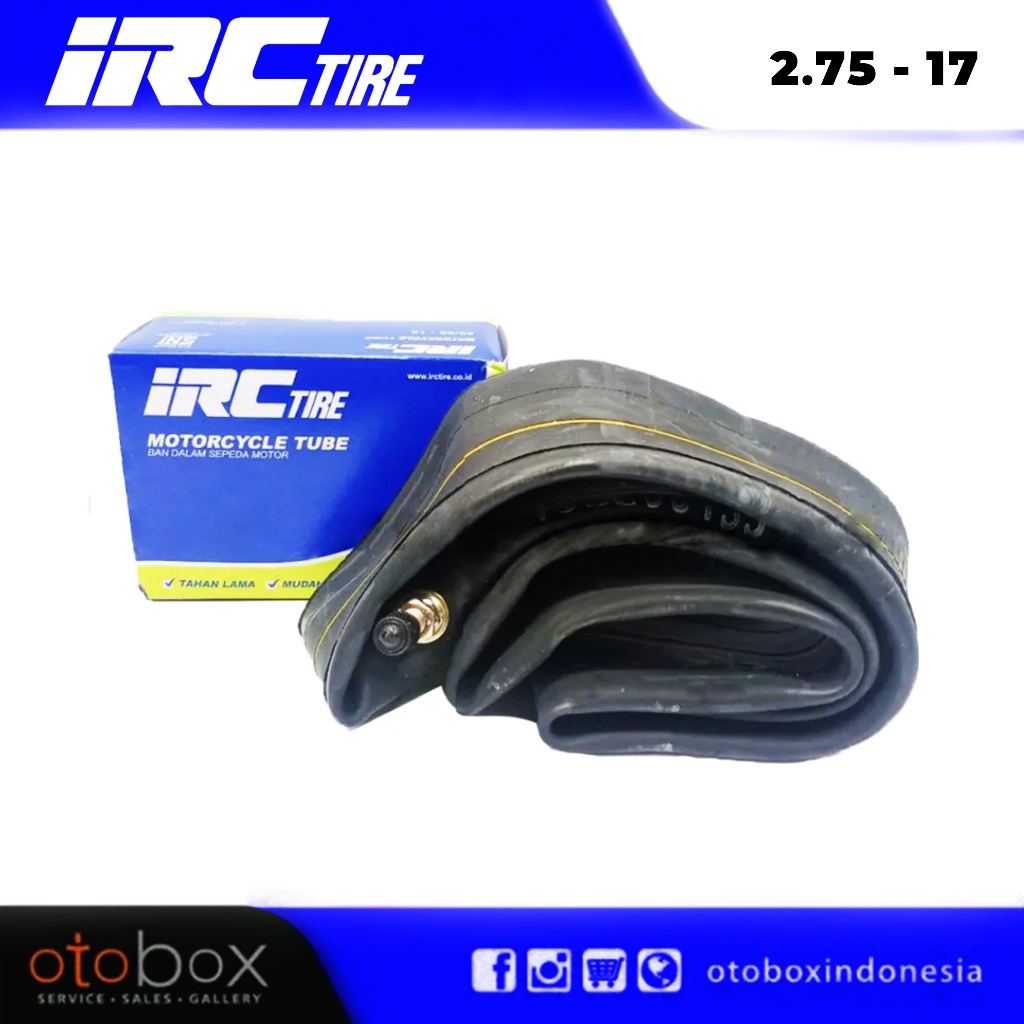 Ban Dalam Sepeda Motor IRC 80/90, 90/80, 275 Ring 17 Terbaru