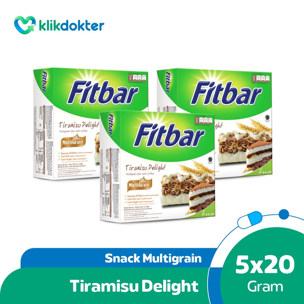 

Buy 3 Fitbar Multigrain Tiramisu Delight 5X20gr