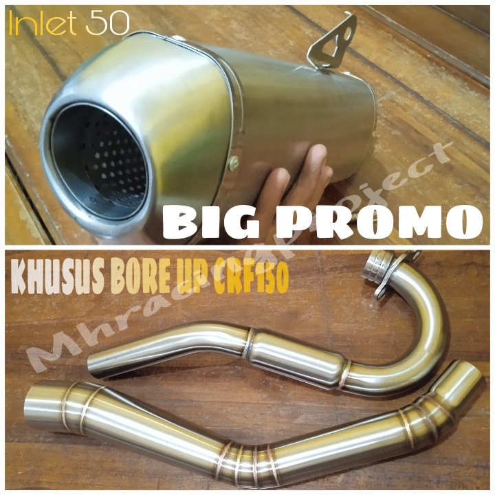 knalpot bore up crf150/200/230 original mhracingproject - knalpot racing bore up