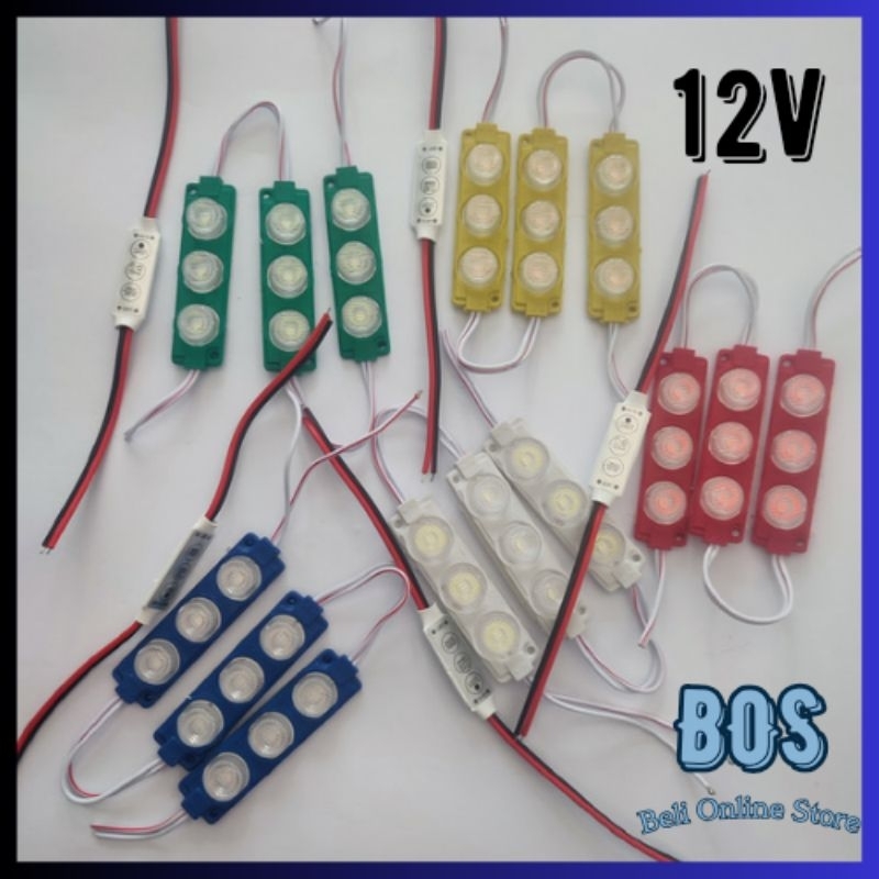Paket Modul Lampu Kedip Blitz Pesawat 1 Modul 3 Led