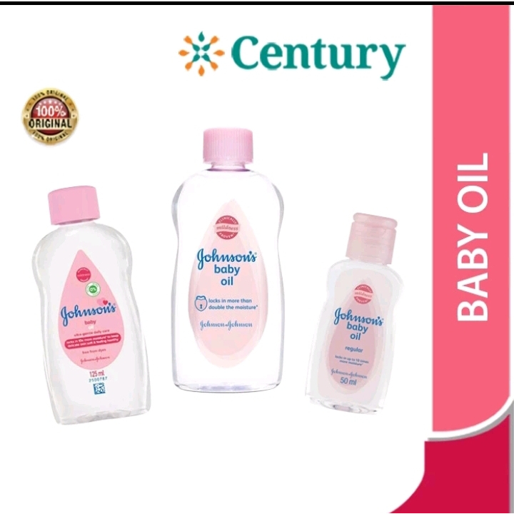 J&J Baby Oil 50 ml /125 ML/200ML / Minyak Bayi / Melembabkan kulit Bayi / melembutkan