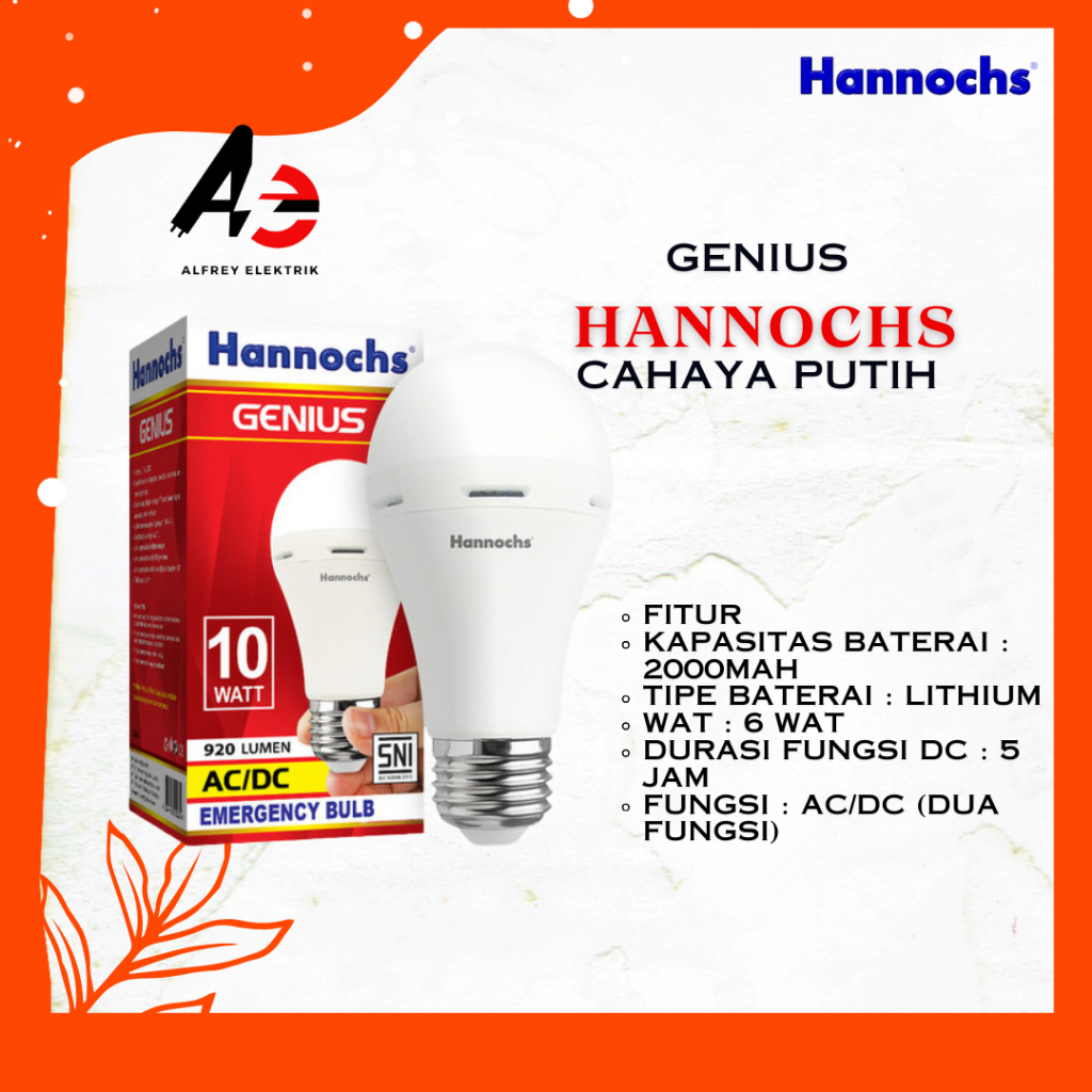 Hannochs Bola Lampu LED Genius