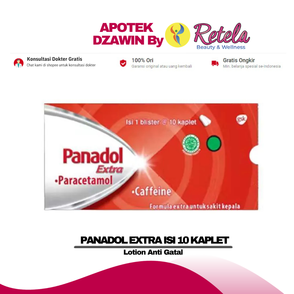 

PANADOL EXTRA 1 BLISTER 10 KAPLET