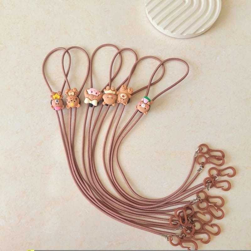 Konektor Masker Hijab Clay Brown Tali Strap Masker 2in1 Tali Strap masker kalung hijab 2in1 Tali Kon