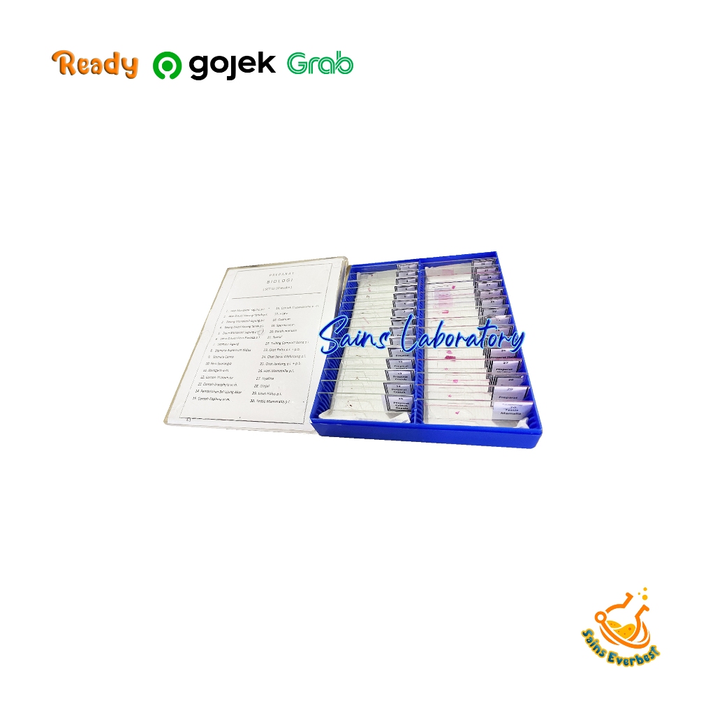 Preparat Biologi 1 Set 30 Jenis Awetan Preparat Set Mikroslaid Biologi Original Alat Peraga Pendidik