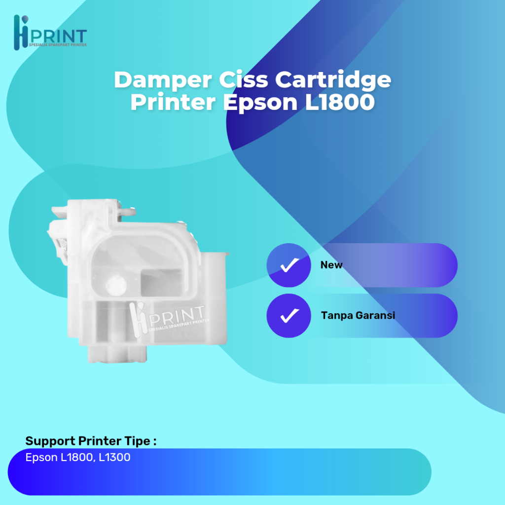 Damper Ecosolvent L1800 L800 DTF DTG Ciss L1800 Printer Epson L1800 Dampe Ciss L1800