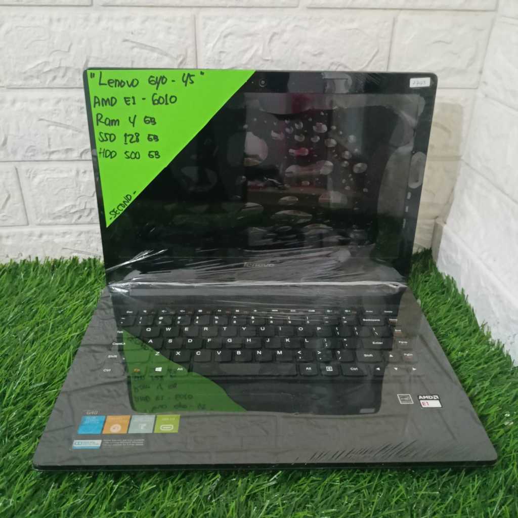 LAPTOP MURAH LENOVO G40-45 AMD E1-6010 RAM 4GB SSD 128GB HDD 500GB