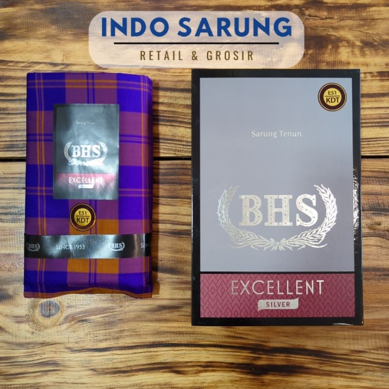 BHS EXCELLENT KDT SILVER Sarung Dewasa Motif Kotak Klasik Terbaru Premium Original By BHS | Fashion 