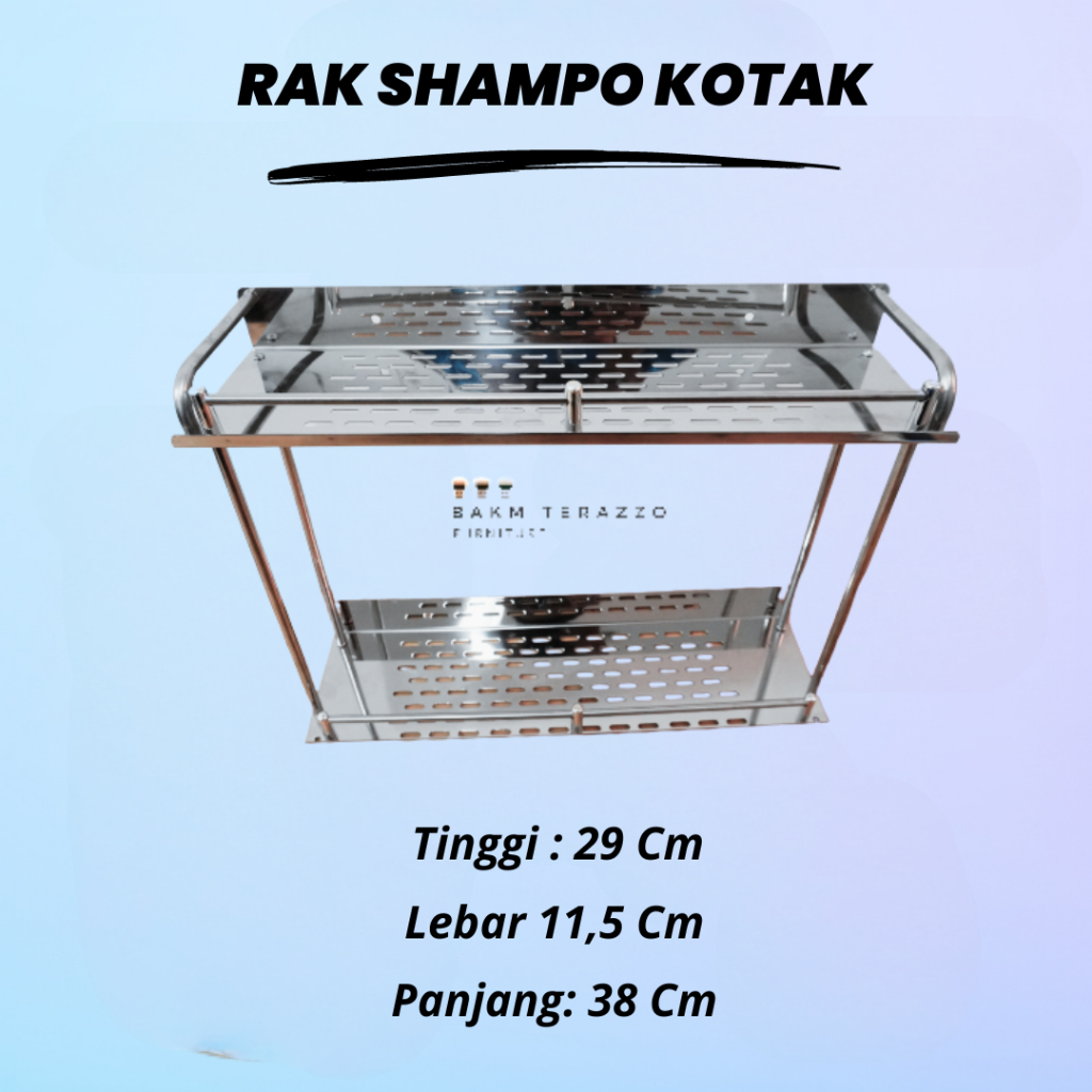 BAK AIR KAMAR MANDI | RAK SHAMPO KOTAK KAMAR MANDI | RAK SHAMPO MURAH | RAK SHAMPO TIPE KOTAK