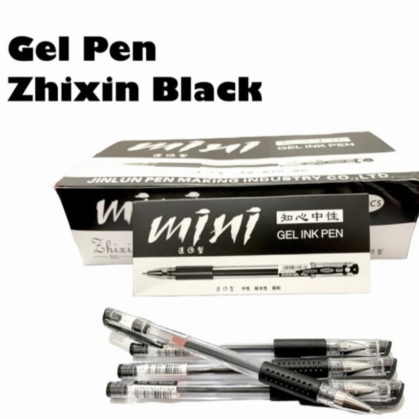 

Ballpoint / Pulpen Mini Gel Zhixin Hitam 0.5mm