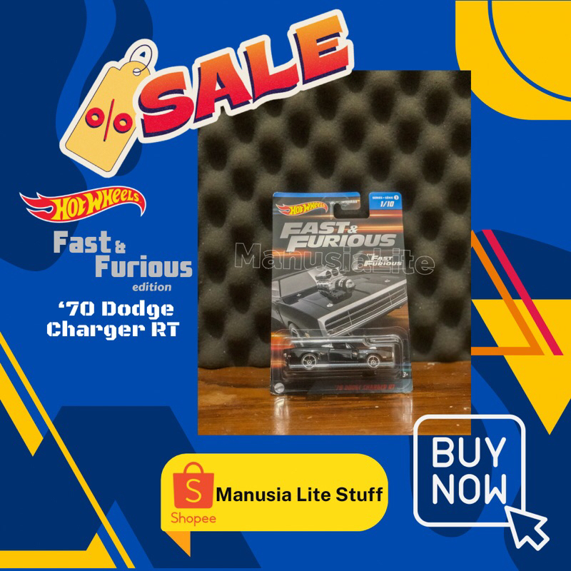 [HotWheels] '70 Dodge Charger RT The Fast And the Furious