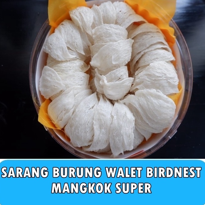 

New Deal Sarang Burung Walet Bersih Birdnest Mangkok Besar Premium Kualitas Export Natural Asli Yenwo Harga Per Gram
