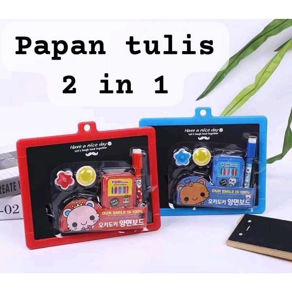 

Mainan Anak Papan Tulis 2 IN 1 Edukasi Papan Tulis Anak 2in1 Papan Tulis Kapur Papan Tulis Spidol bisa di hapus Kanvas