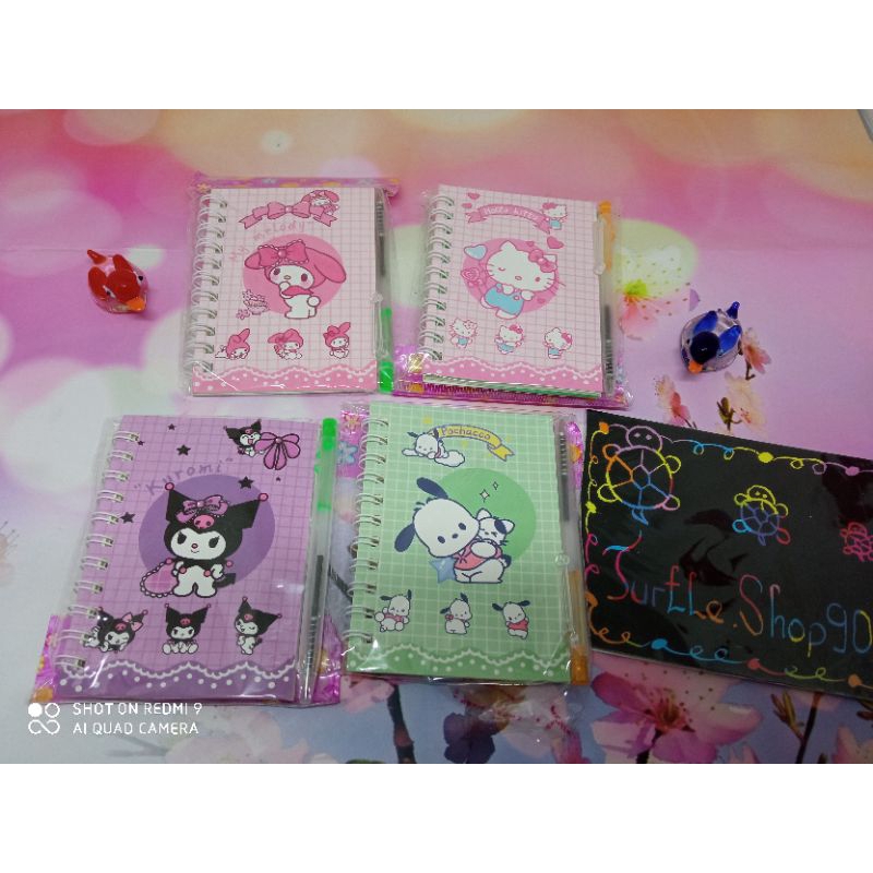 

buku kecil motif sanrio / barbie bonus pena