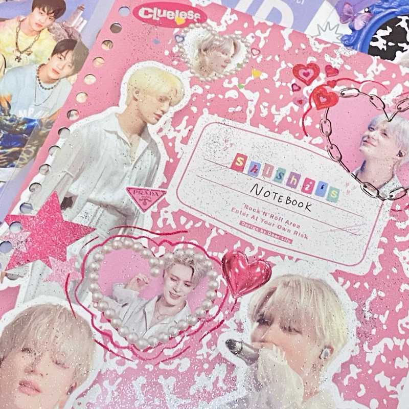 

CUSTOM COMPOSITION BOOK COVER BINDER KPOP TXT TREASURE NCT DREAM BANGTAN