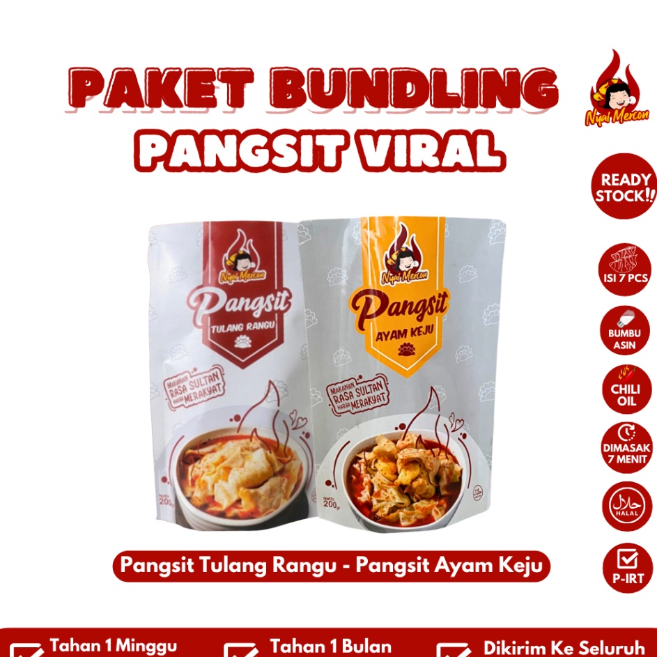 

New Collection PAKET PANGSIT NYAI MERCON (TULANG RANGU & AYAM KEJU)