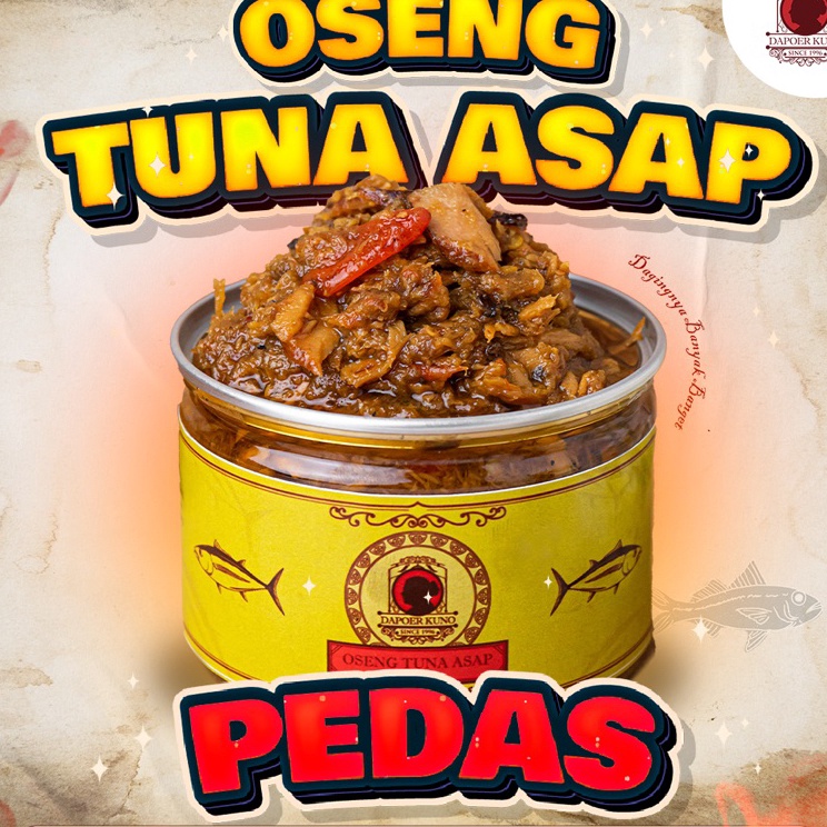 

Dijamin puas Dapoer Kuno - Oseng Tuna Asap Pedas 250gr