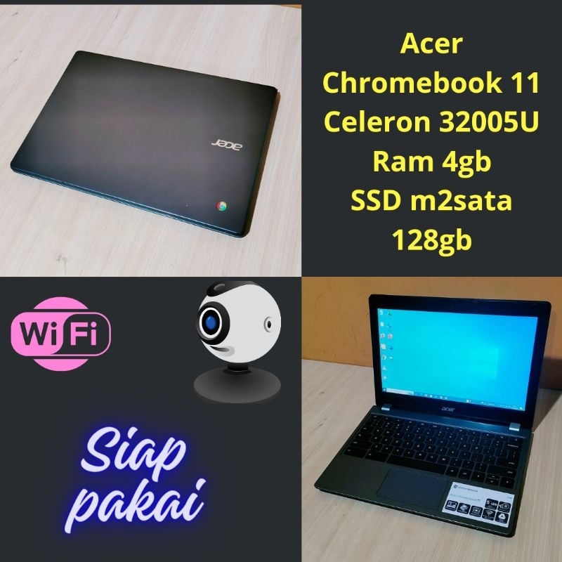 Laptop Acer chromebook 11 Ram 4gb ssd 128gb