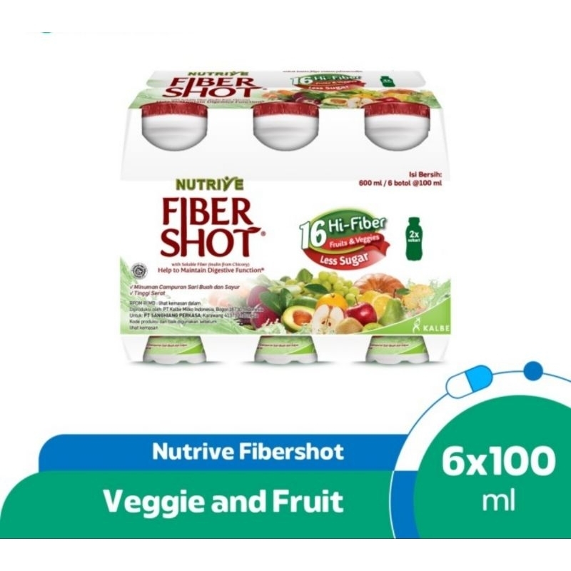 

Nutrive Fibershot Fruity & Veggie 6x100Ml (Banded)