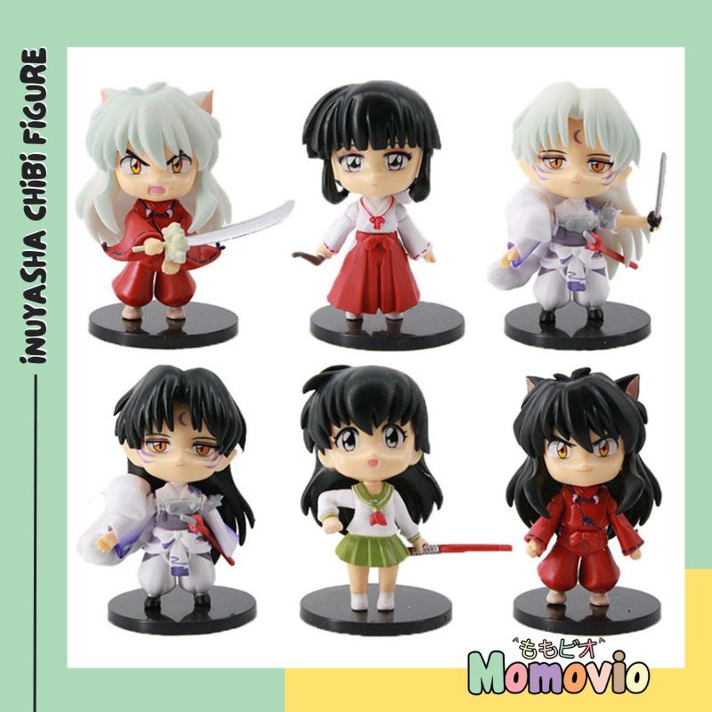 Inuyasha Chibi Mini Action Figure Kikyo Sesshomaru Kagome Higurashi