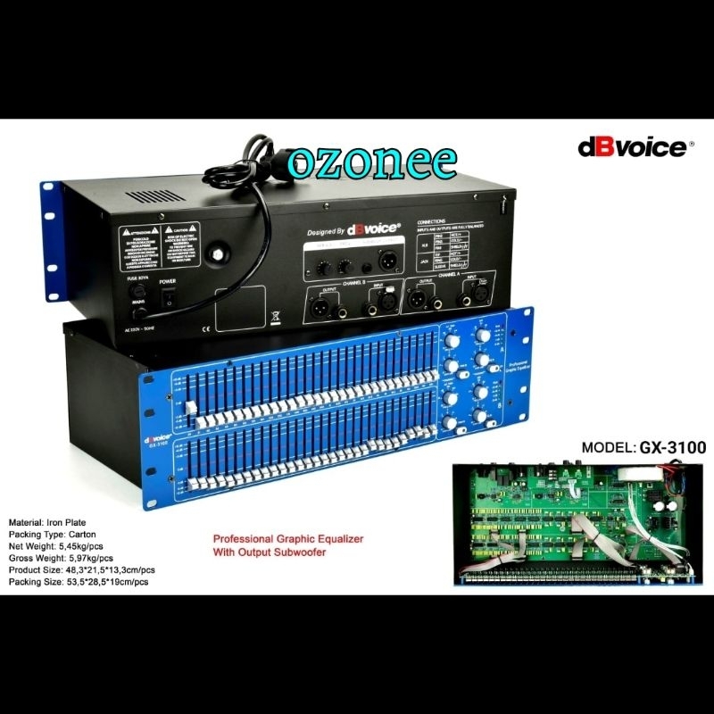 Equalizer DB Voice GX3100 Original Equalizer DBVOICE GX 3100 Original