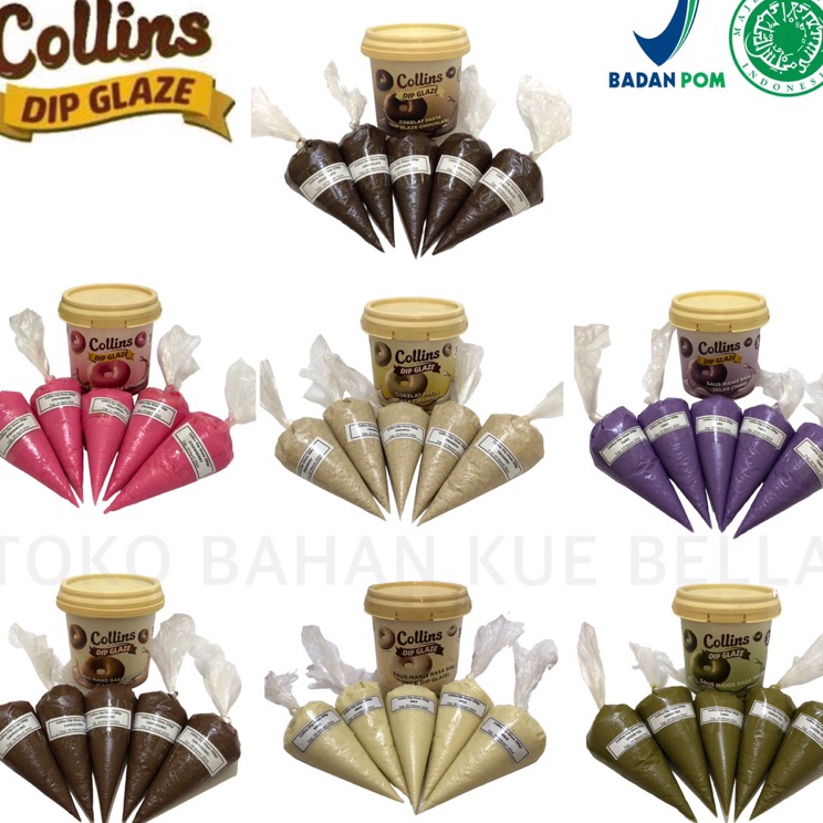 

Top banget COLLINS Dip Glaze 200gr (REPACK) Dipping Donat Coklat Lumer