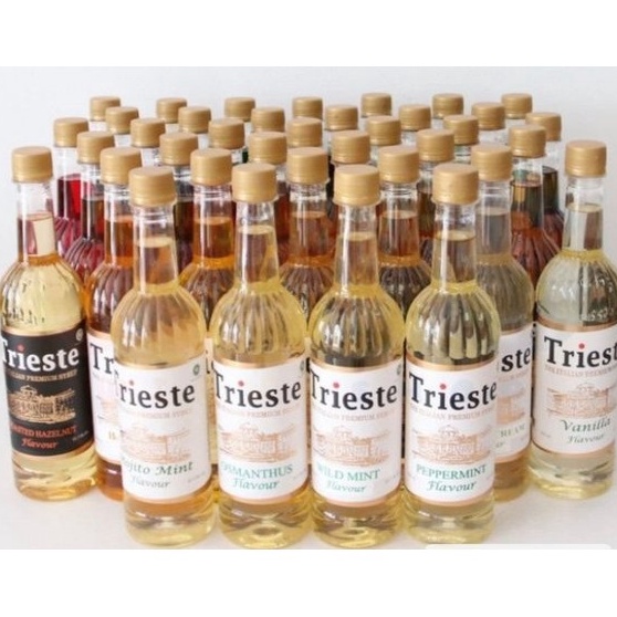 

Grab It Fast Trieste Italian Syrup 650mL - Coffee Syrup : Caramel, Vanila, Rum, Hazelnut, Irish Cream, Almond