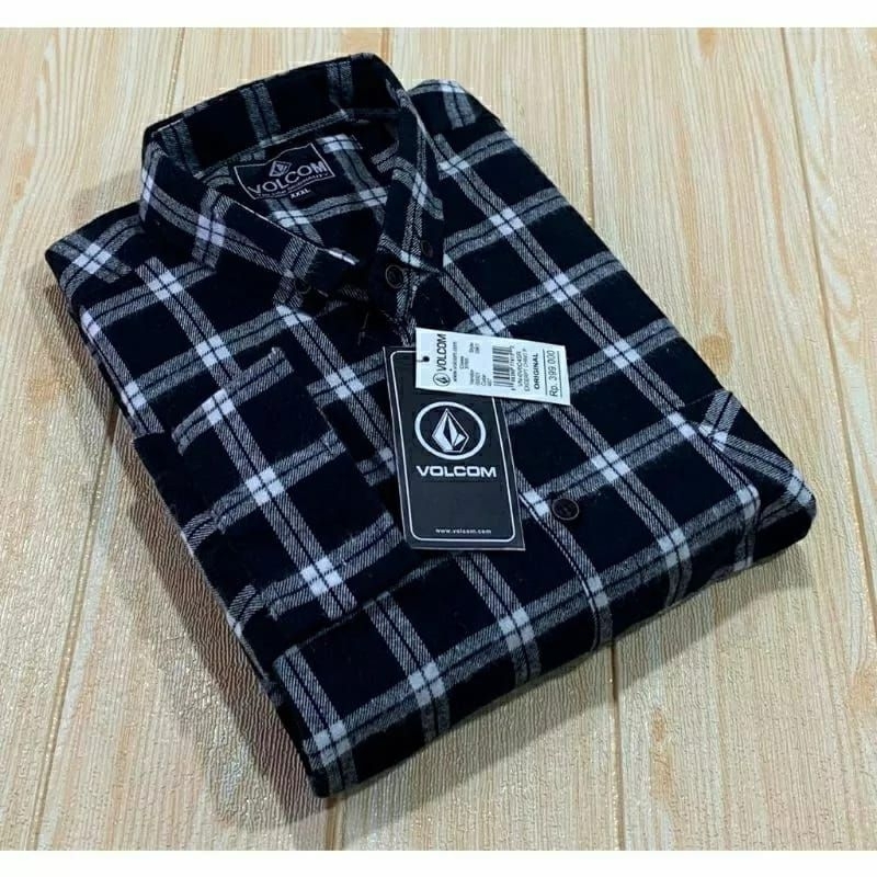 Kemeja Pria Lengan Panjang Premium Baju Kemeja Flanel Cowok Cewek Distro Motif Kotak / Hem Cowo Keki