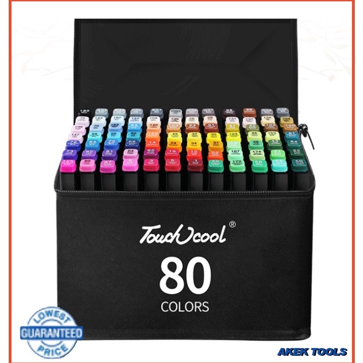 

Original （Ready+Bisa dikirim hari ini）Touch 60/80 Color Sketch Pen Universal Double-ended Marker Set Animated Marker Sketch Pen !
