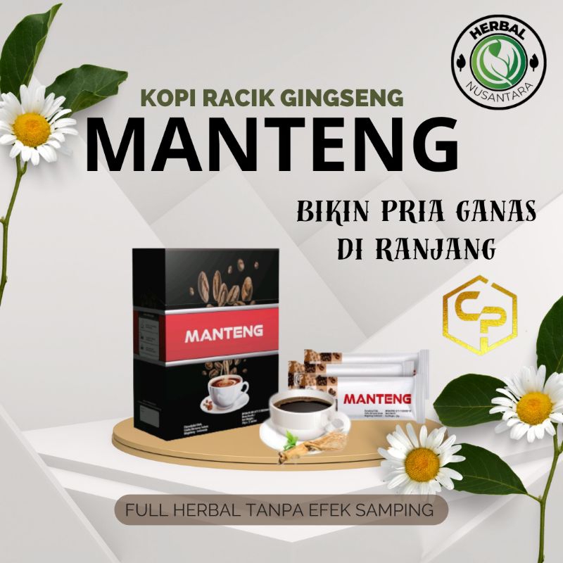 

kopi Racik Gingseng MANTENG full herbal di jamin aman tanpa efek samping