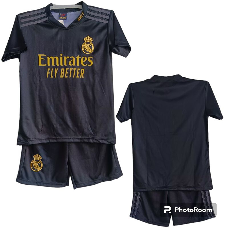 setelan Jersey REAL MADRID KE 3 UMUR 7-14 THN