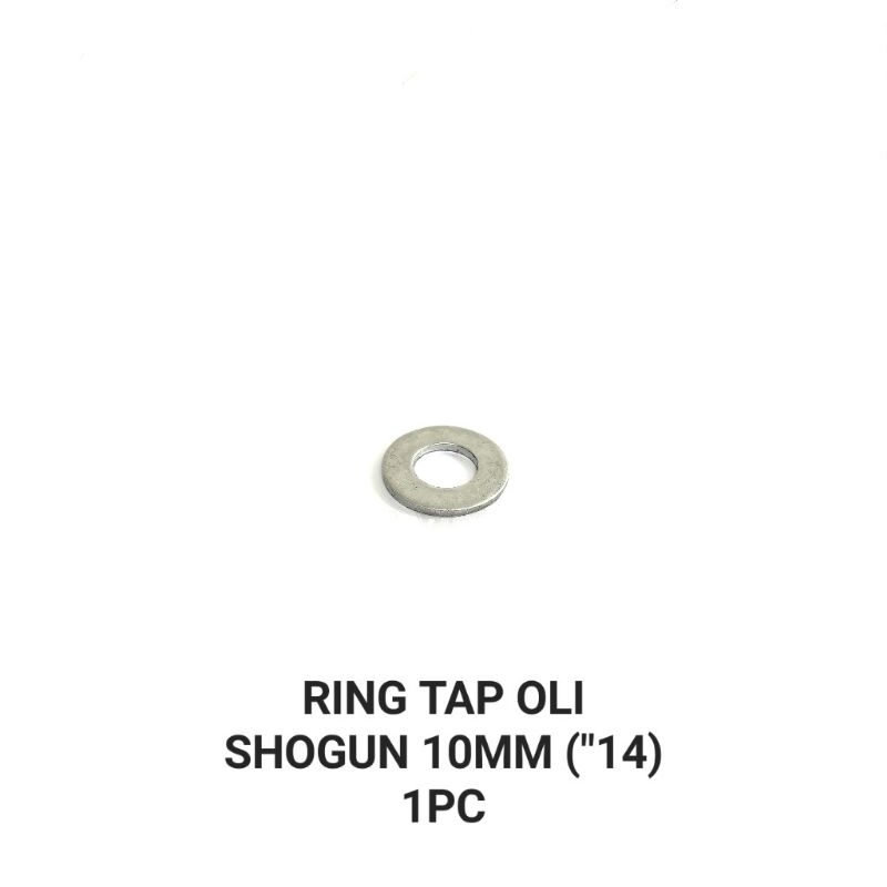 Ring Tap Oli Shogun "14 (Harga Per 1 PCS) - Ring Reng Plat Baut Tap Oli Oil Bawah Baut 14 Kunci Alum