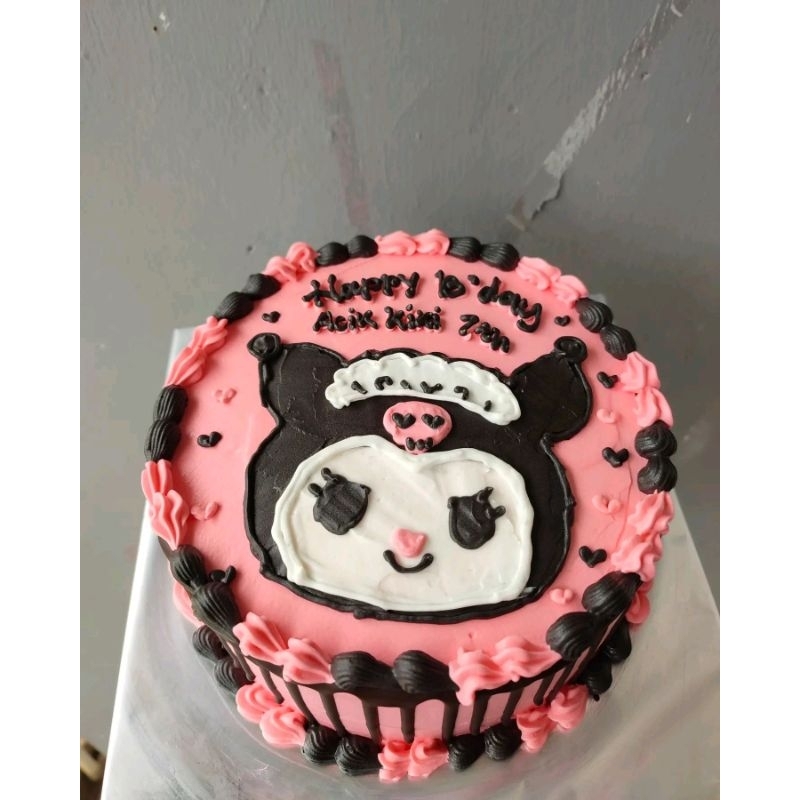 

korean cake / bento cake / birthday cake / kue ulang tahun / kue ultah karakter / tart / blackforest / kuromi cake