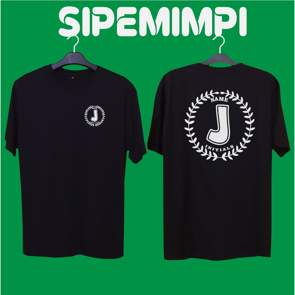 KAOS INISIAL NAMA J TERBARU KATUN COMBED 24S PREMIUM