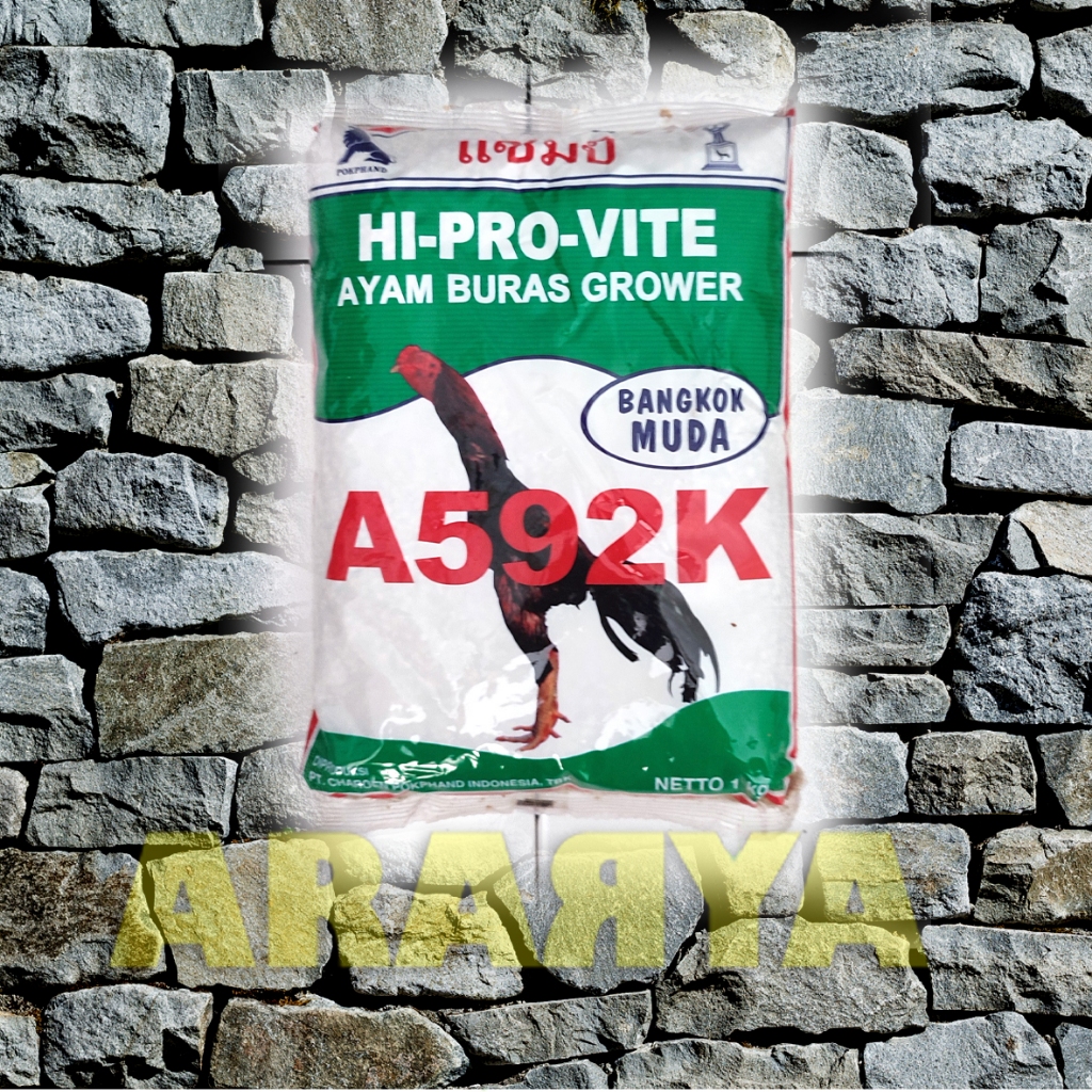 Pur Pakan Ayam A592K Hi Pro Vite 1 Kg Pur Ayam Bangkok Muda 592
