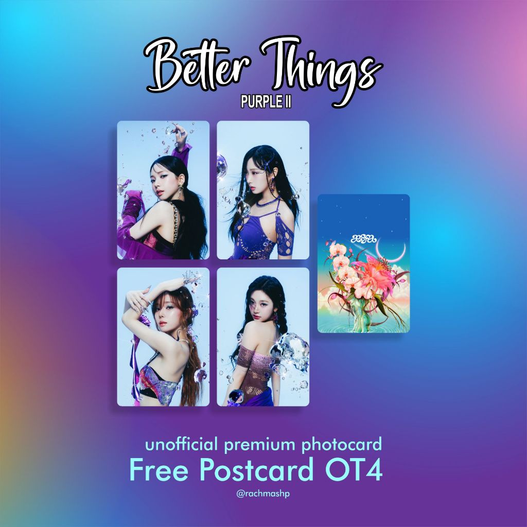 PHOTOCARD/PC Better Things Purple II Aespa