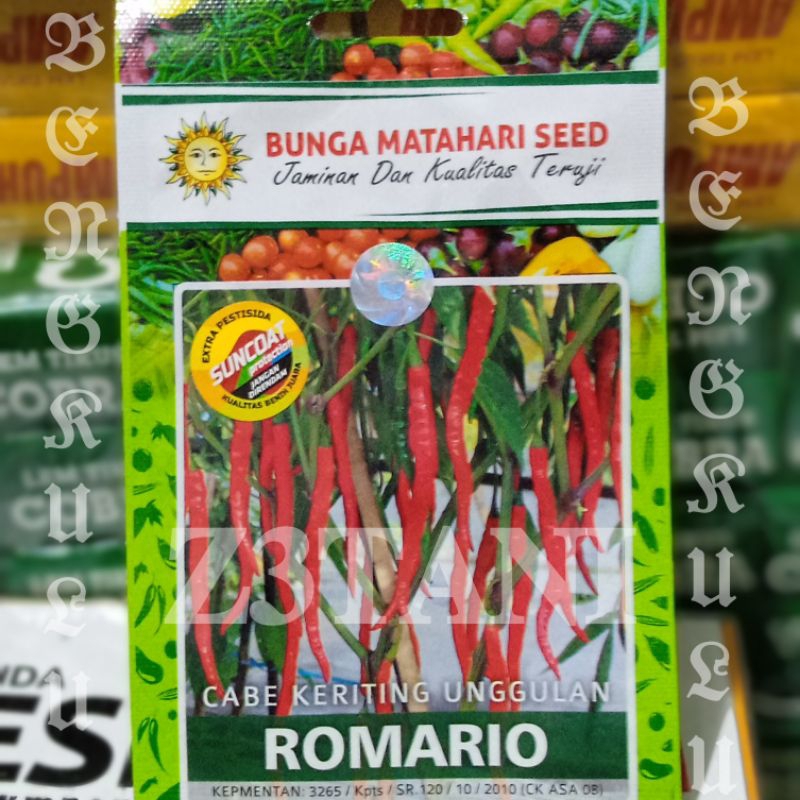 Benih Cabe Keriting ROMARIO 200 Butir Bibit Unggulan Cap Matahari