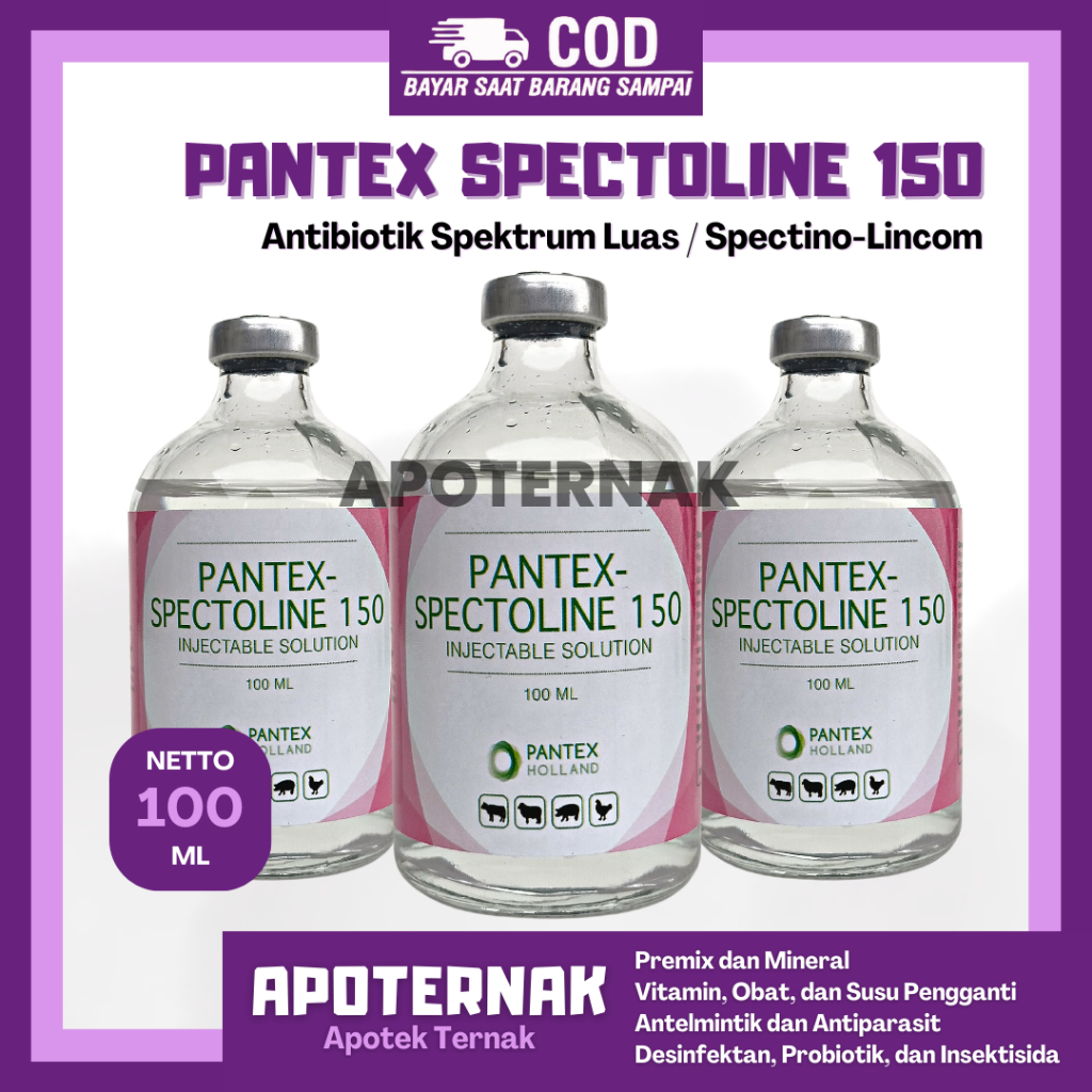 PANTEX SPECTOLIN 100 ml | Injeksi Pantex Spectolin Spektolin | Like LS Injection Interspectin L